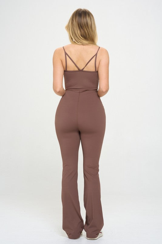 Active Flare Cami Jumpsuit Romper