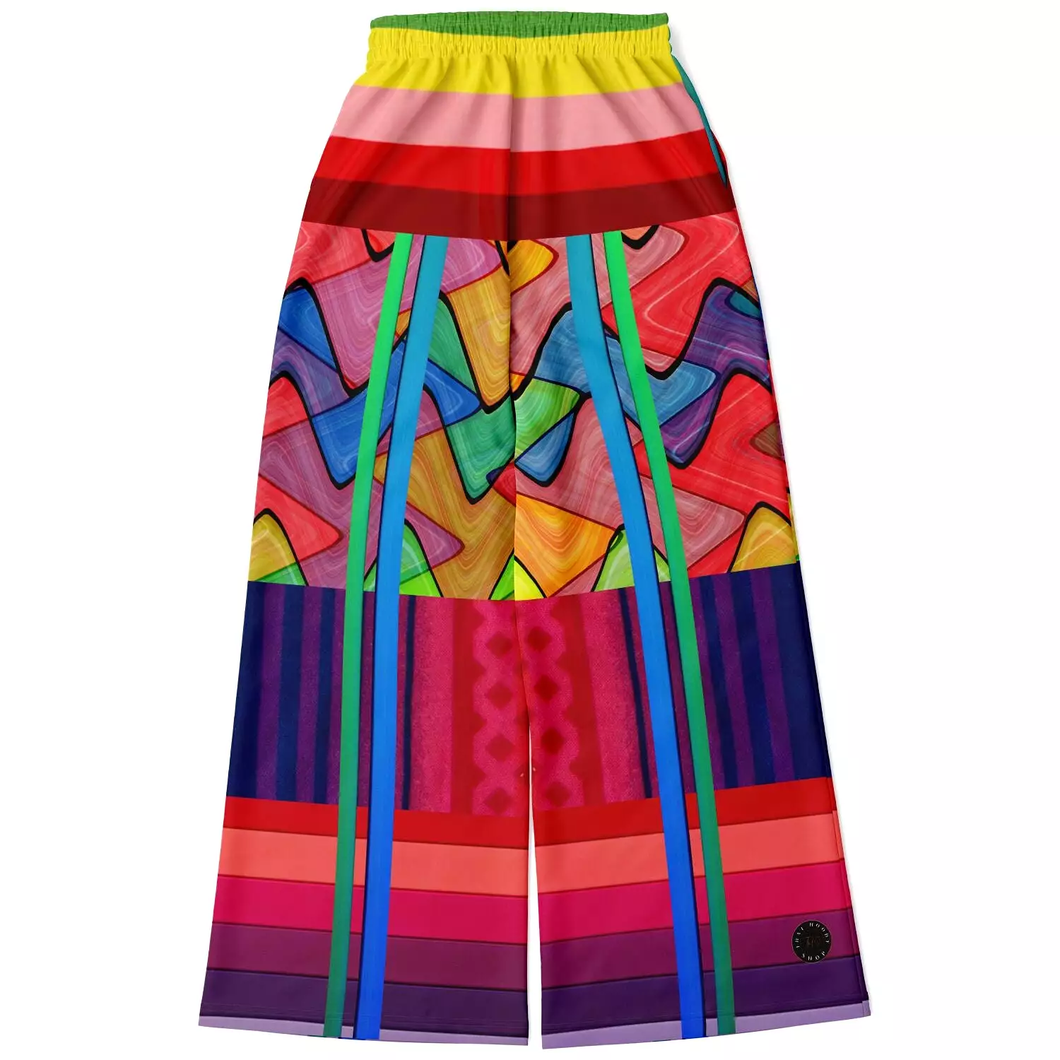 Atomic Rainbow Eco-Poly Stretchy Phat Bellbottoms