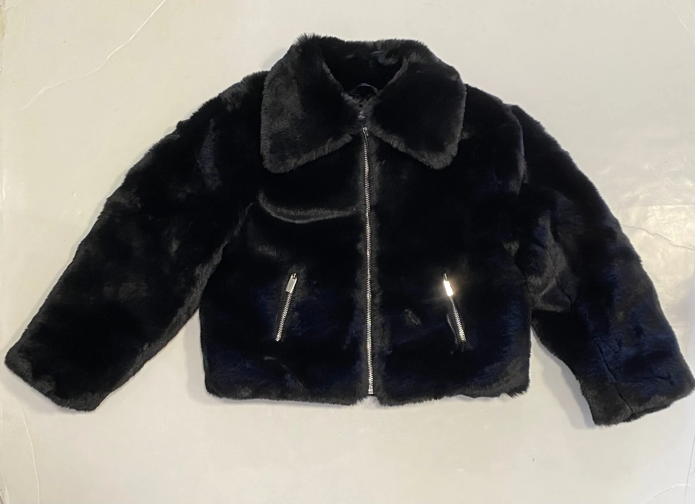 Black Faux Fur Jacket