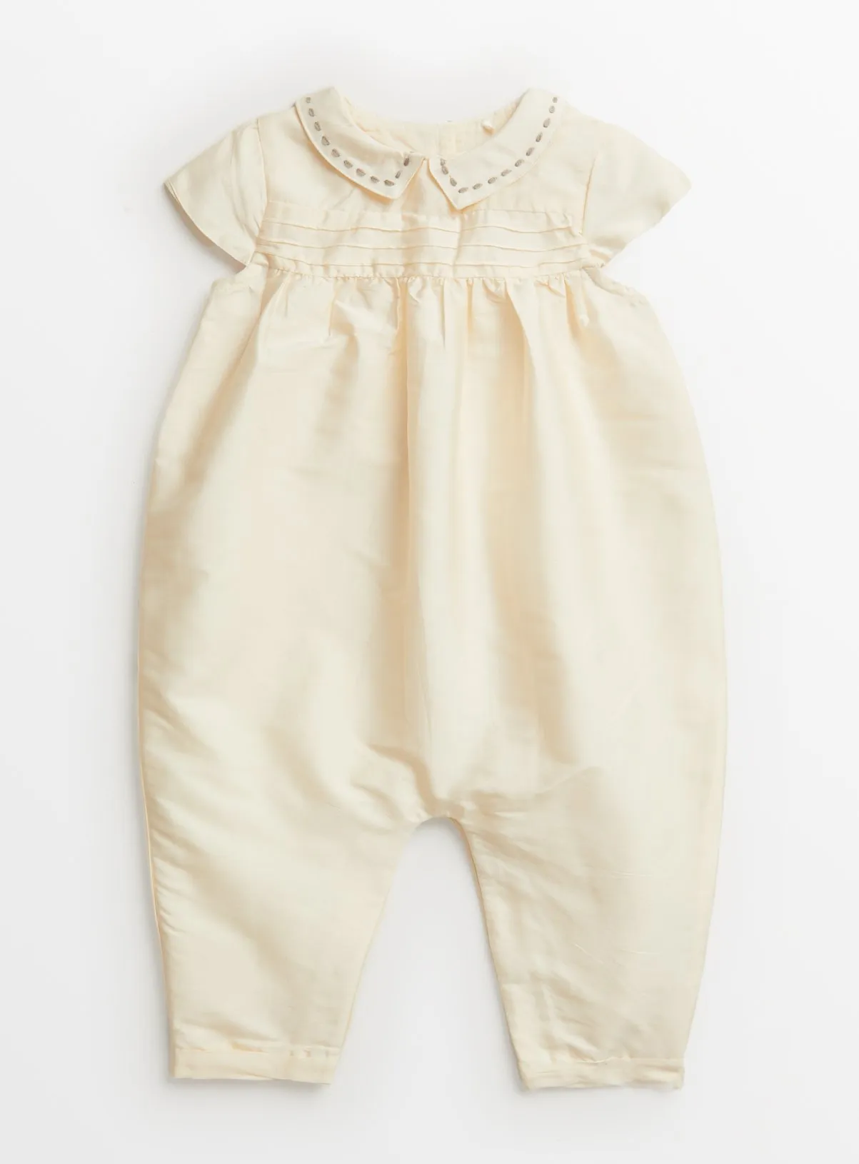 Buy Ivory Christening Romper 9-12 months | All-in-ones and rompers | Tu