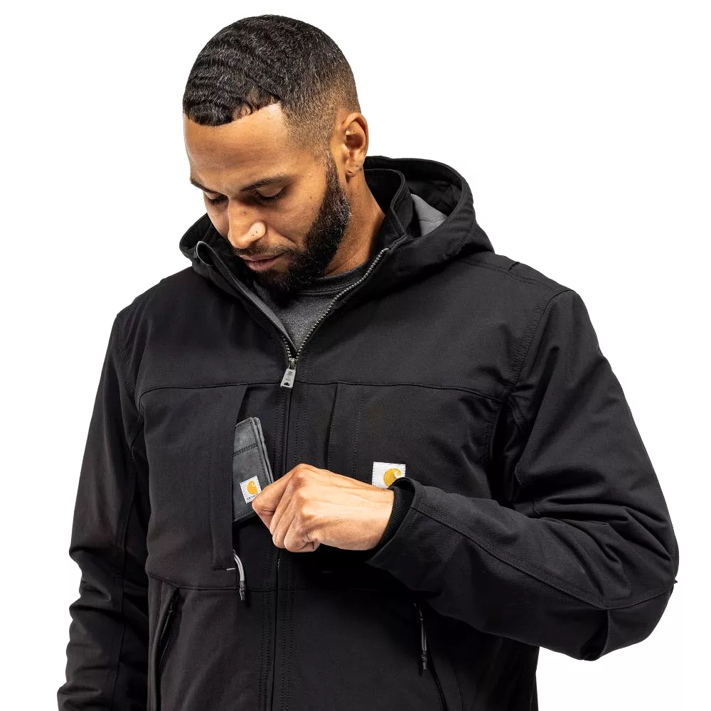 'Carhartt' Men's Super Dux Full Swing Relaxed Fit Insulated Jacket-Level 3 Warmest Rating - Black