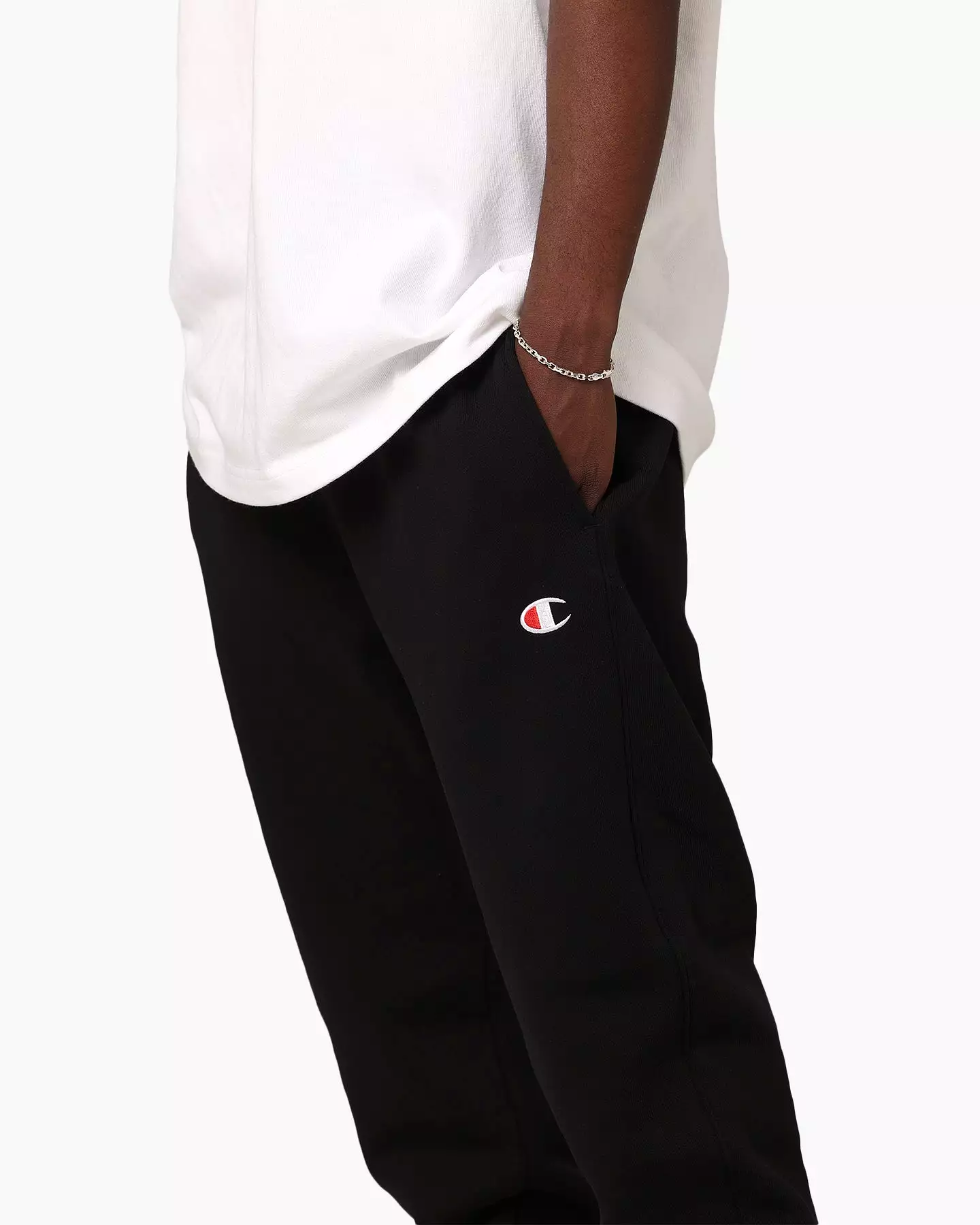 Champion Reverse Weave Small C Jogger Black