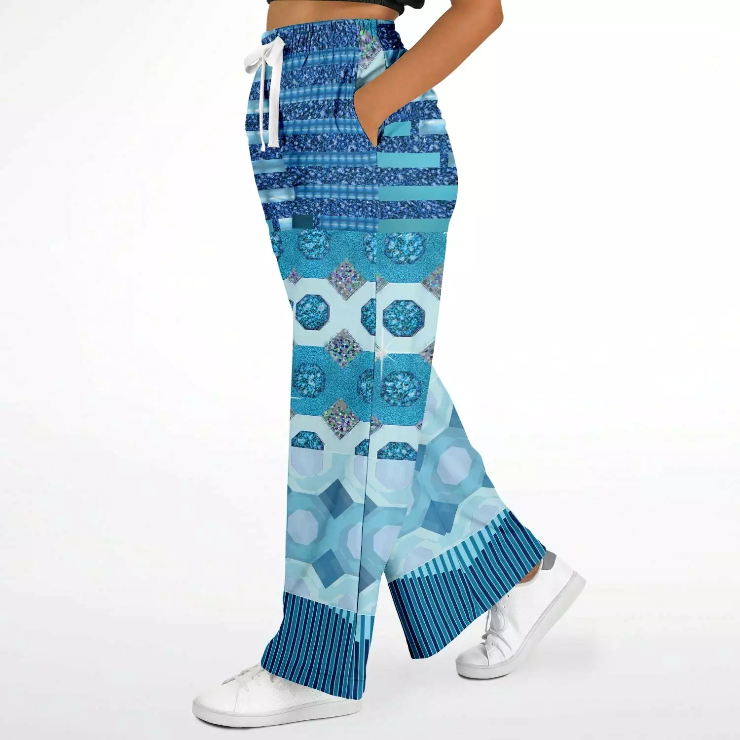 Cte d'Azur Eco-Poly Stretchy Phat Bellbottoms