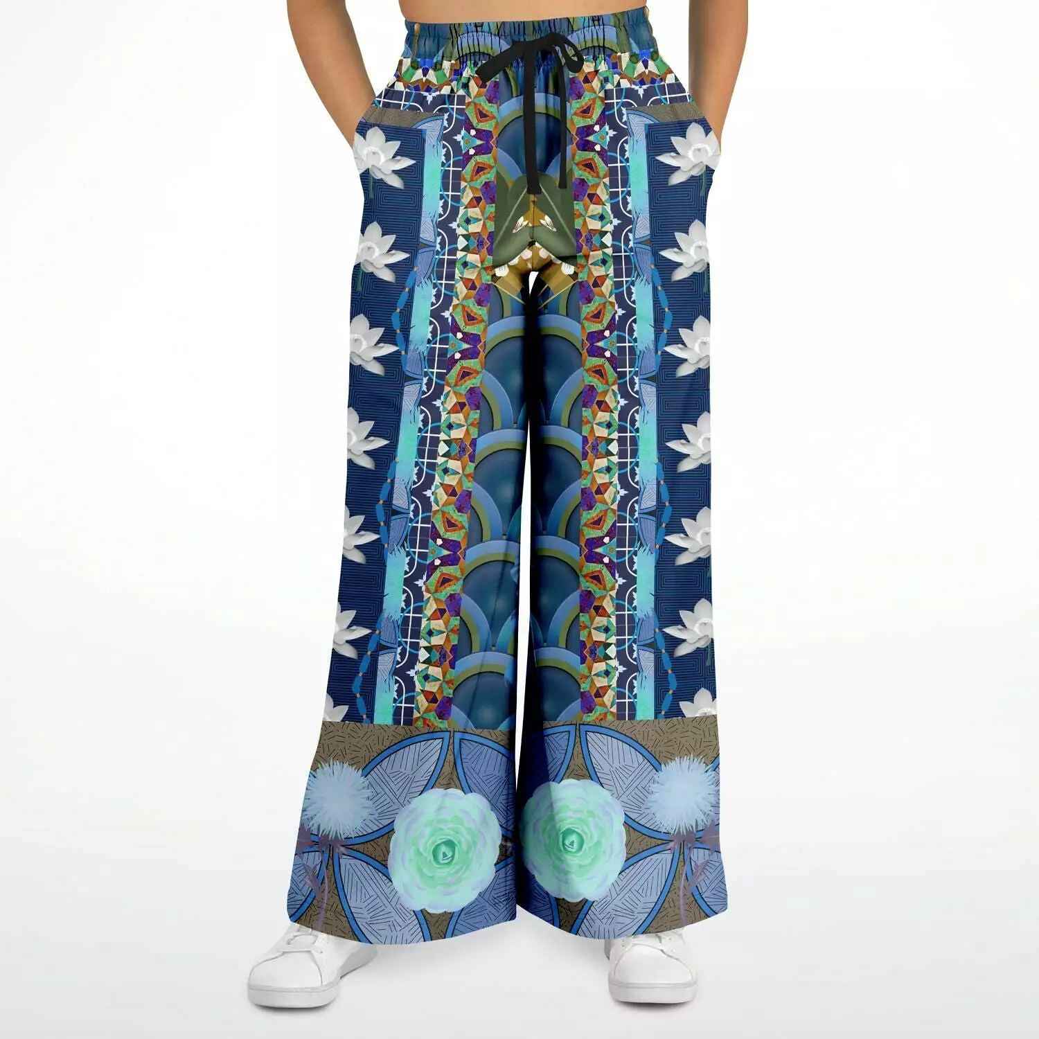 Dahlia Lama Eco-Poly Stretchy Phat Bellbottoms