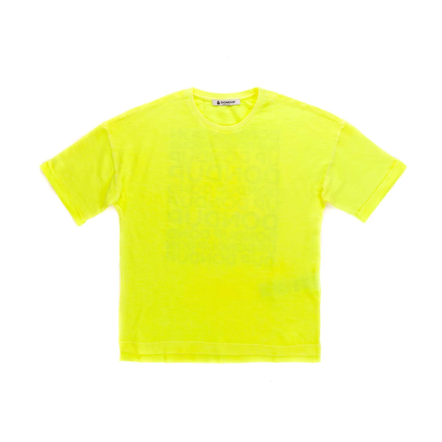 Dondup Unisex Yellow Cotton T-Shirt