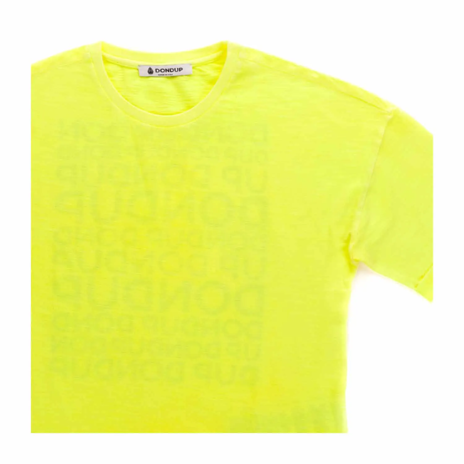 Dondup Unisex Yellow Cotton T-Shirt