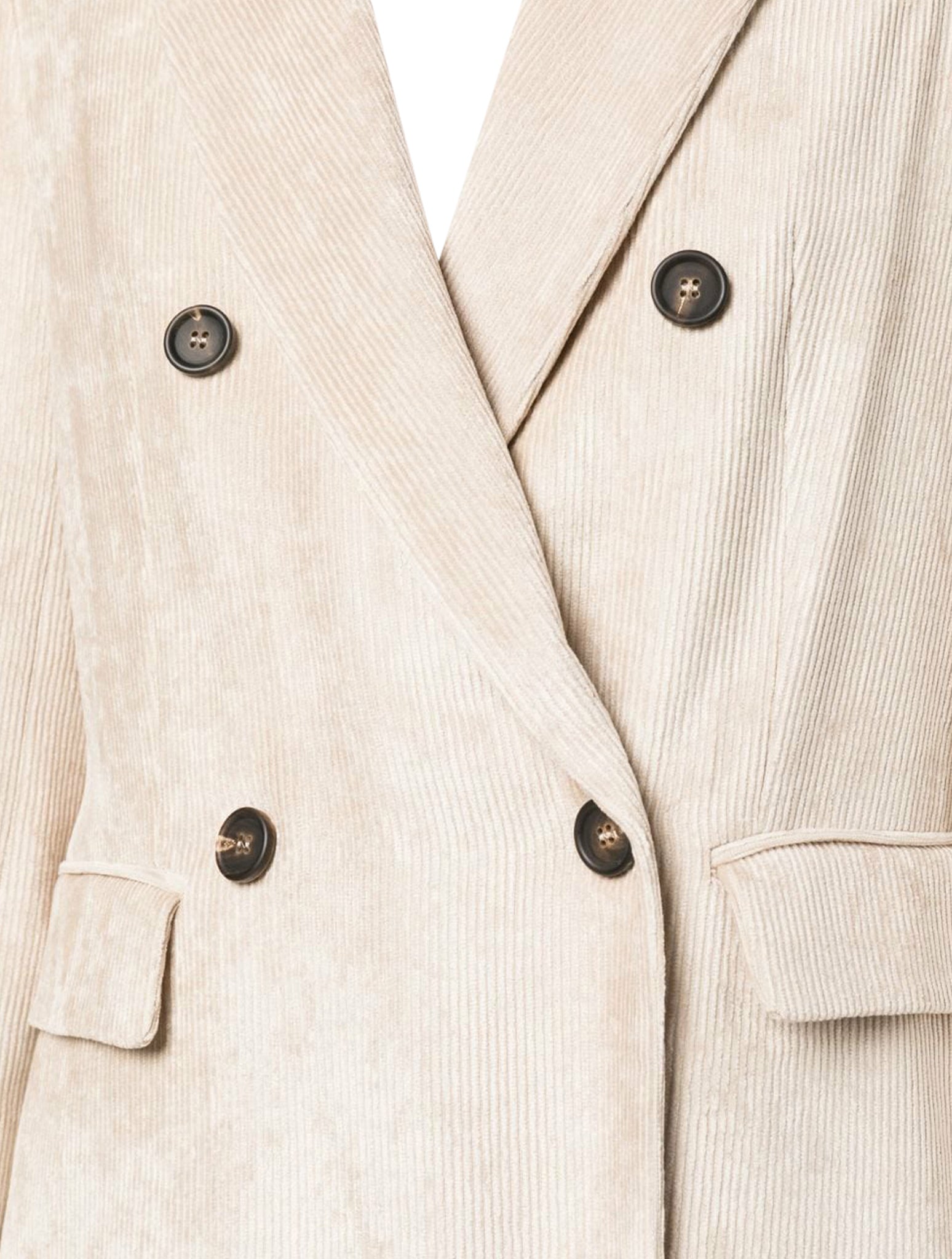 double-breasted corduroy blazer