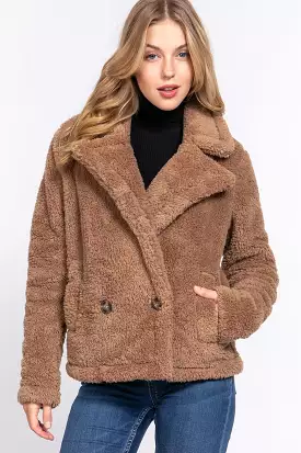 Faux Fur Sherpa Jacket