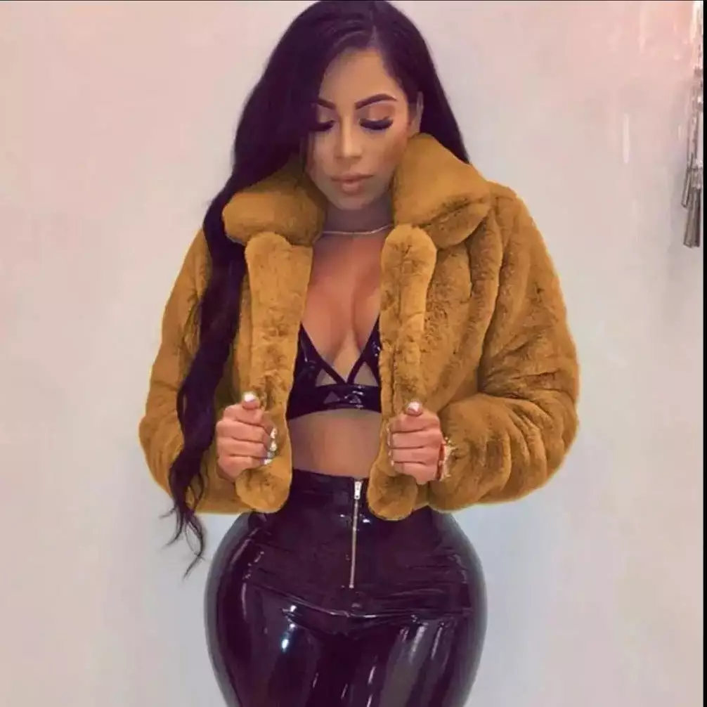 Fox Fur Crop Warm Coat