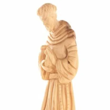 Francis of Assisi, Patron Saint of Ecology, 11.4 Tall Carved Statue