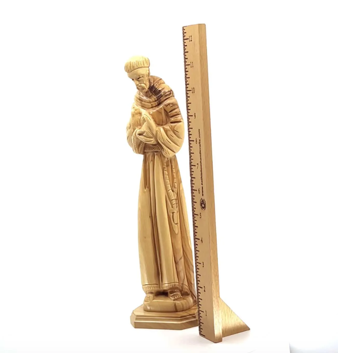 Francis of Assisi, Patron Saint of Ecology, 11.4 Tall Carved Statue