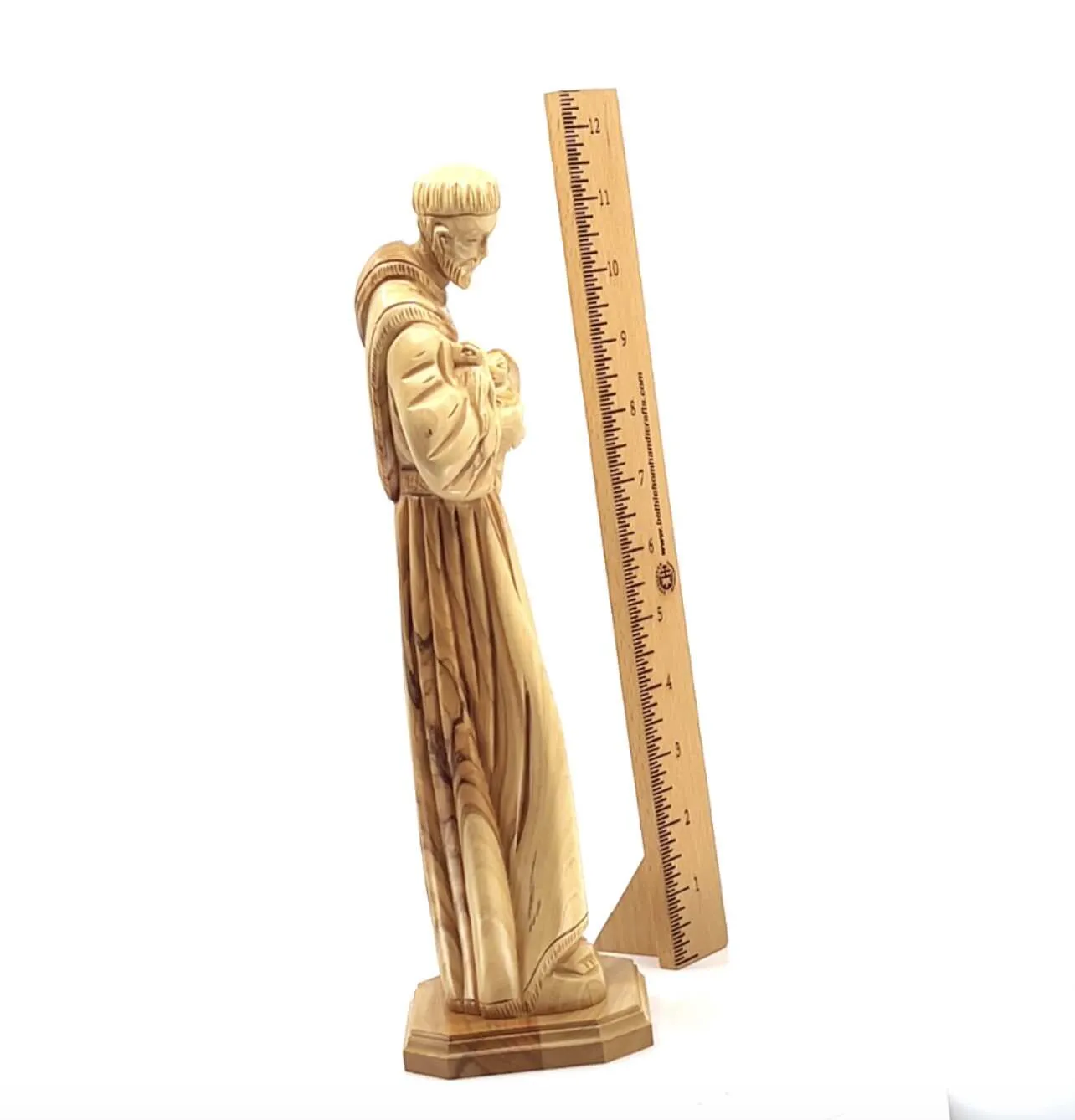 Francis of Assisi, Patron Saint of Ecology, 11.4 Tall Carved Statue