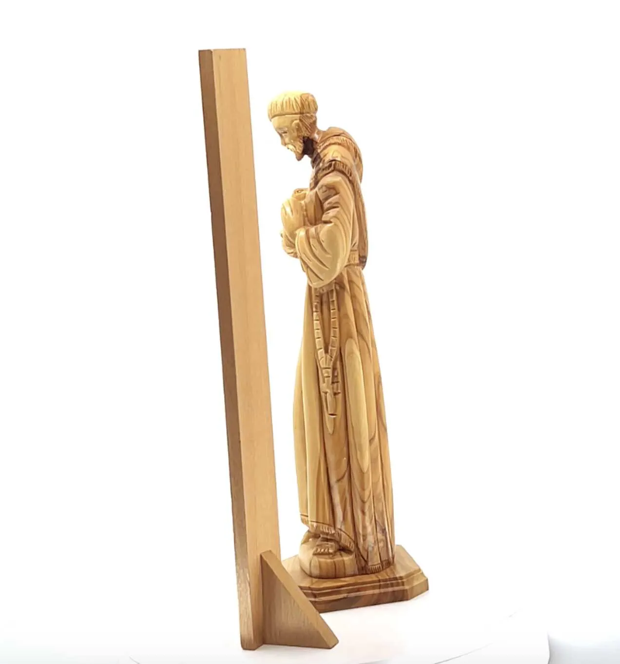 Francis of Assisi, Patron Saint of Ecology, 11.4 Tall Carved Statue