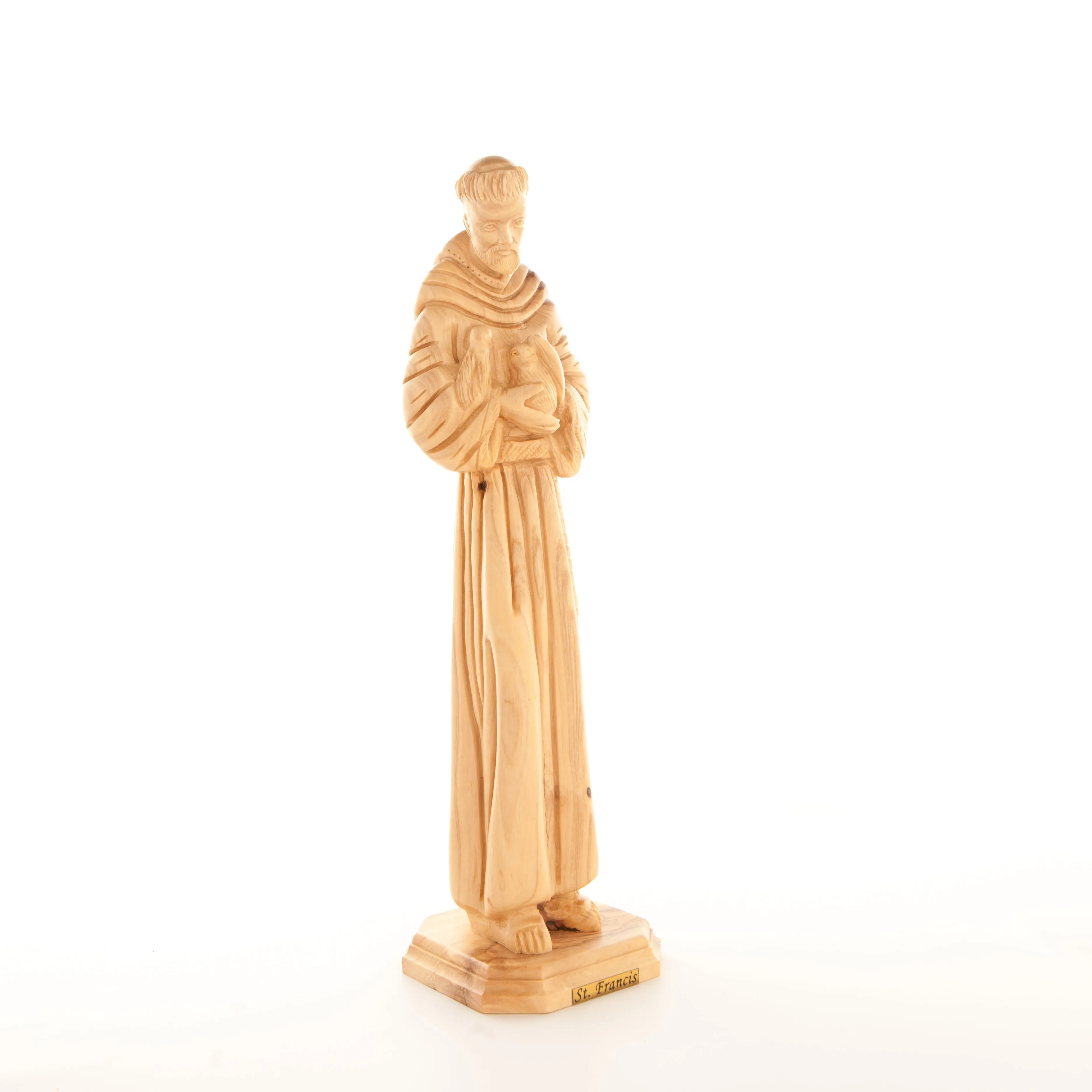 Francis of Assisi, Patron Saint of Ecology, 11.4 Tall Carved Statue