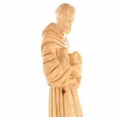 Francis of Assisi, Patron Saint of Ecology, 11.4 Tall Carved Statue