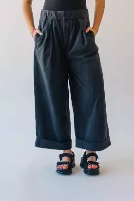 Free People: After Love Cuff Pants in Black