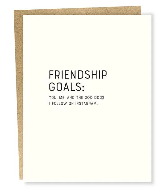 Friendship Goals Card