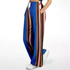 Gold Line Blue Eco-Poly Stretchy Phat Bellbottoms