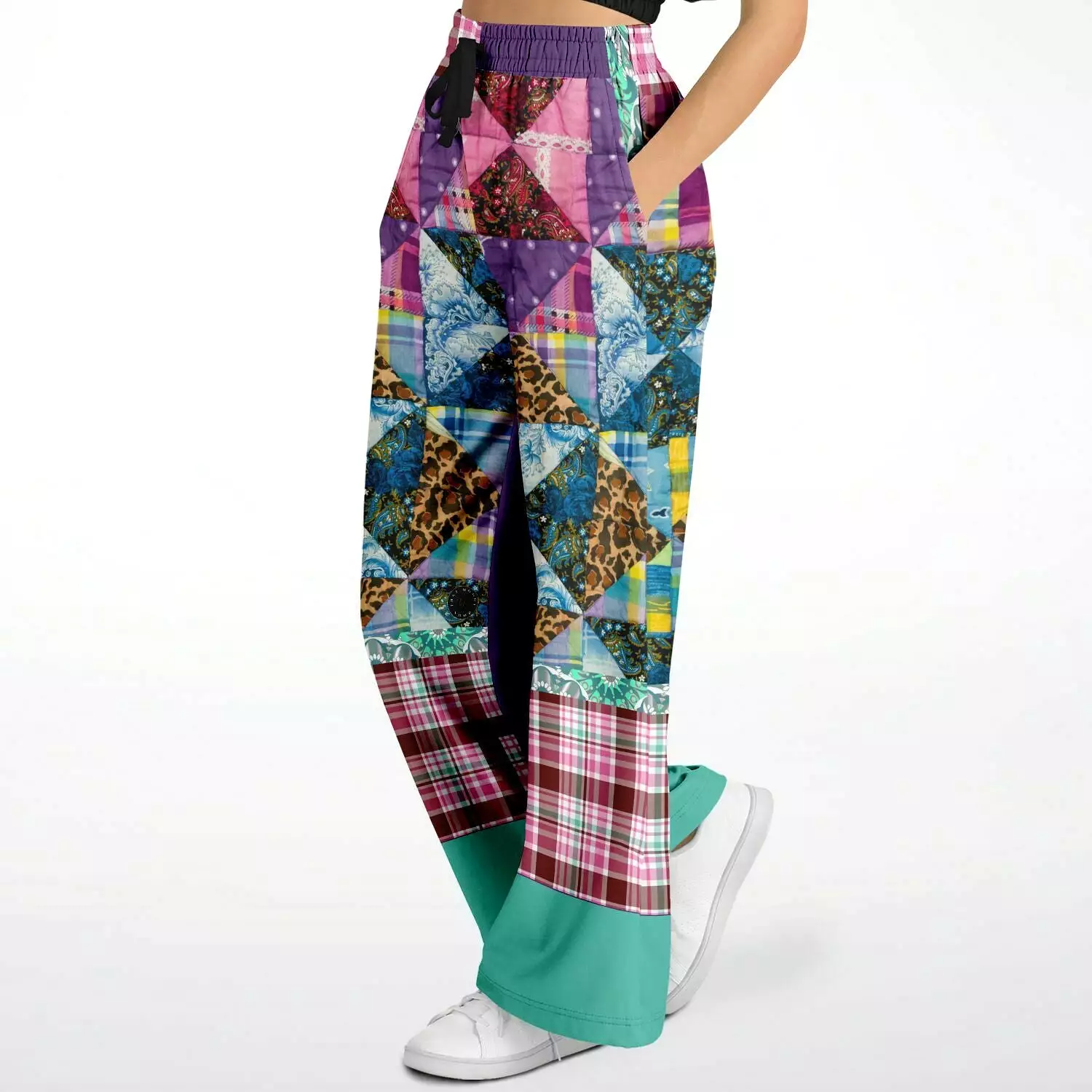 Gypsy Queen Purple Eco-Poly Stretchy Phat Bellbottoms