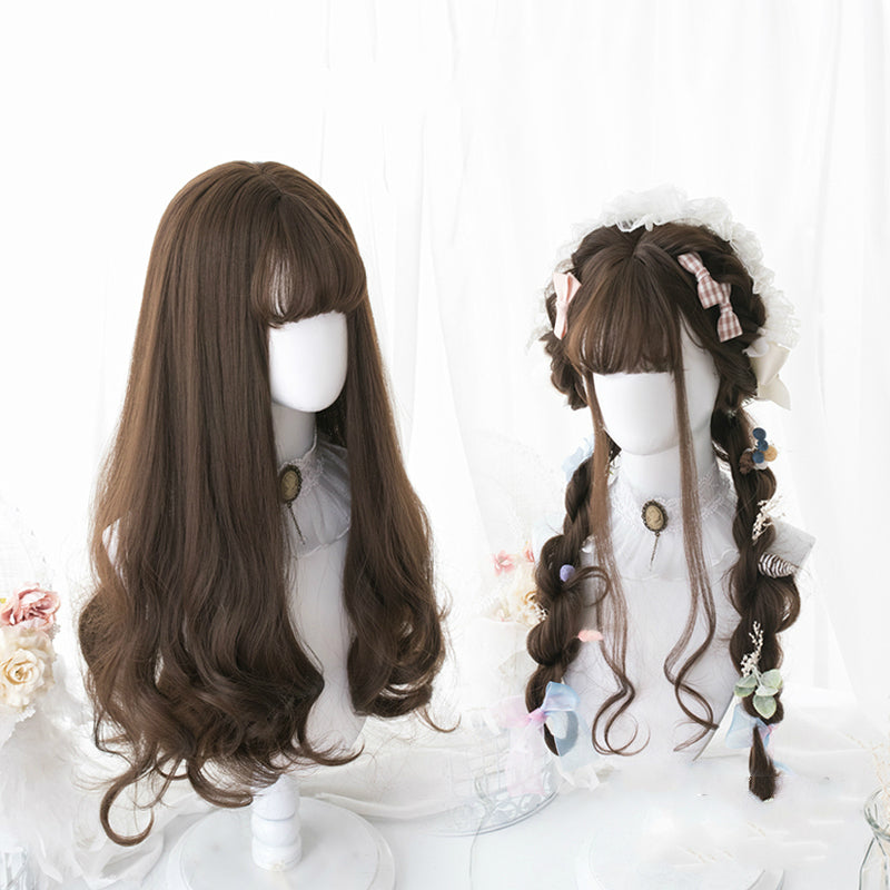 HARAJUKU LOLITA CHOCOLATE LONG CURLY WIG BY31020