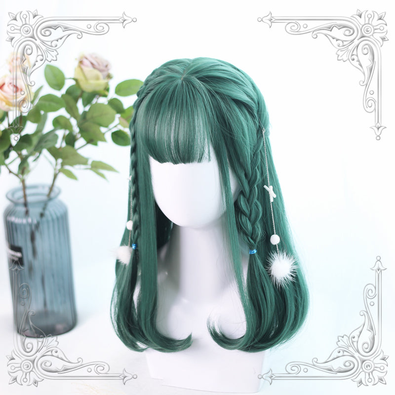 HARAJUKU LOLITA DARK GREEN WIG BY31012