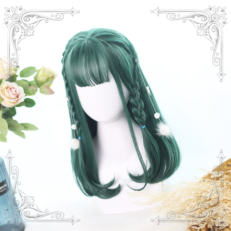 HARAJUKU LOLITA DARK GREEN WIG BY31012