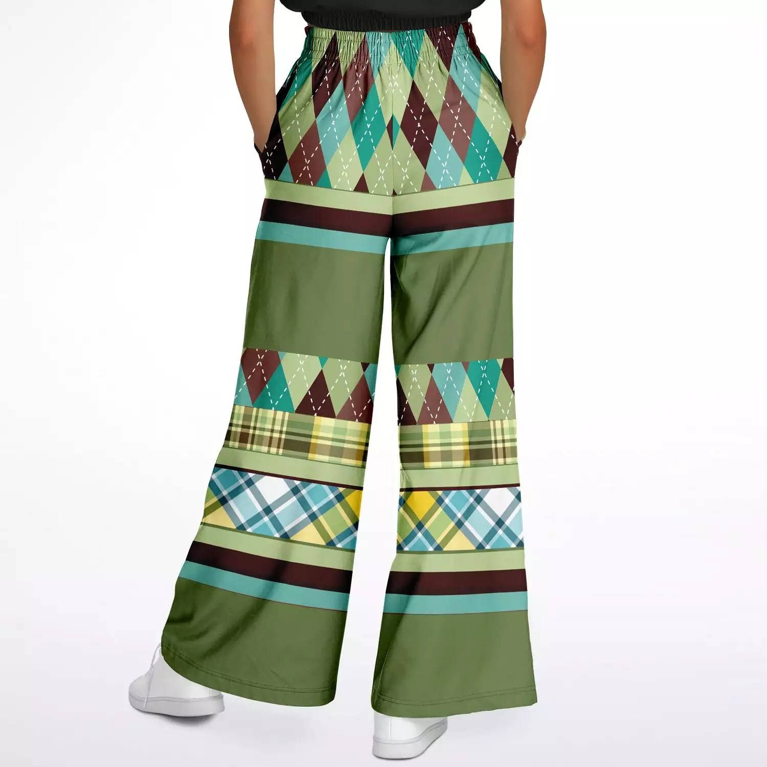 Hypnotic Zen Eco-Poly Stretchy Phat Bellbottoms