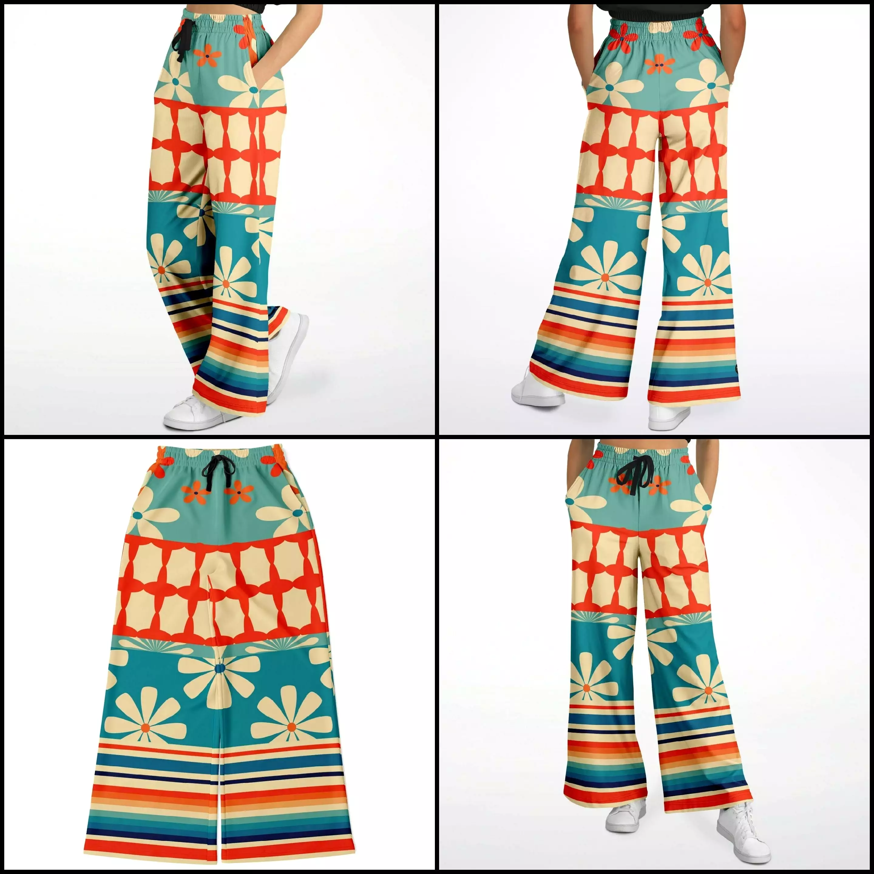 Ima Wallflower Eco-Poly Stretchy Phat Bellbottoms