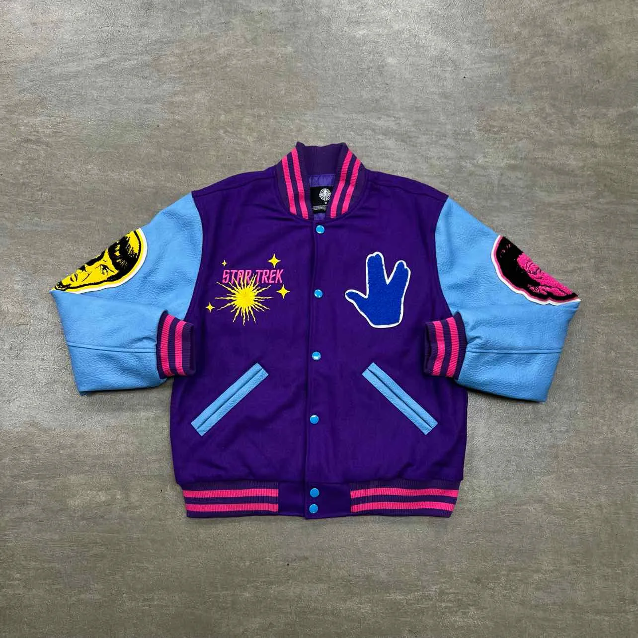 Kid Cudi Varsity Jacket STAR TREK Multi-Color New Size M