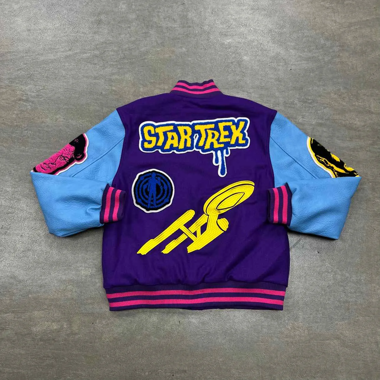 Kid Cudi Varsity Jacket STAR TREK Multi-Color New Size M