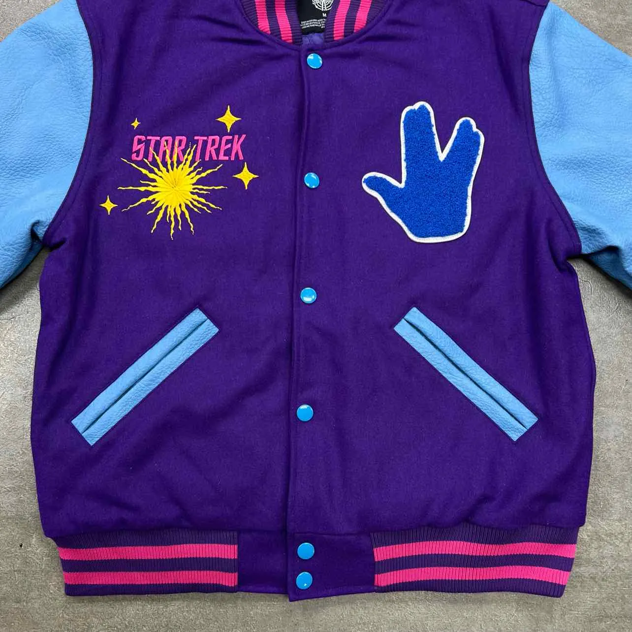 Kid Cudi Varsity Jacket STAR TREK Multi-Color New Size M