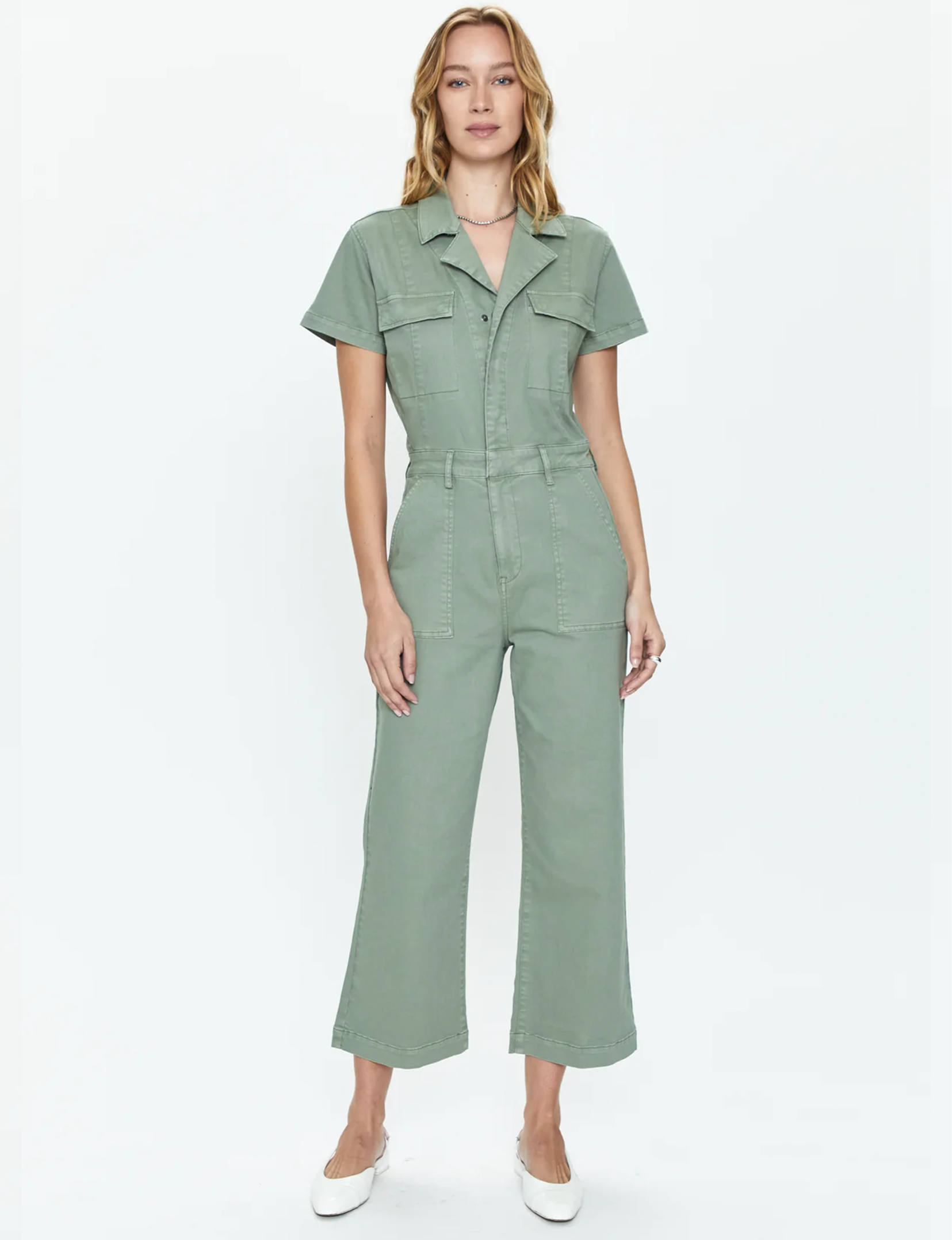 Makenna Wide Leg Jumpsuit, Calvary Olive