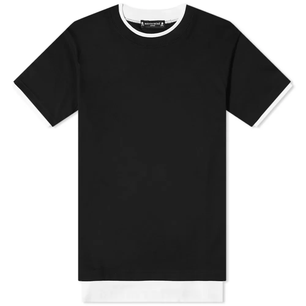 mastermind JAPAN Layered T-ShirtBlack & White