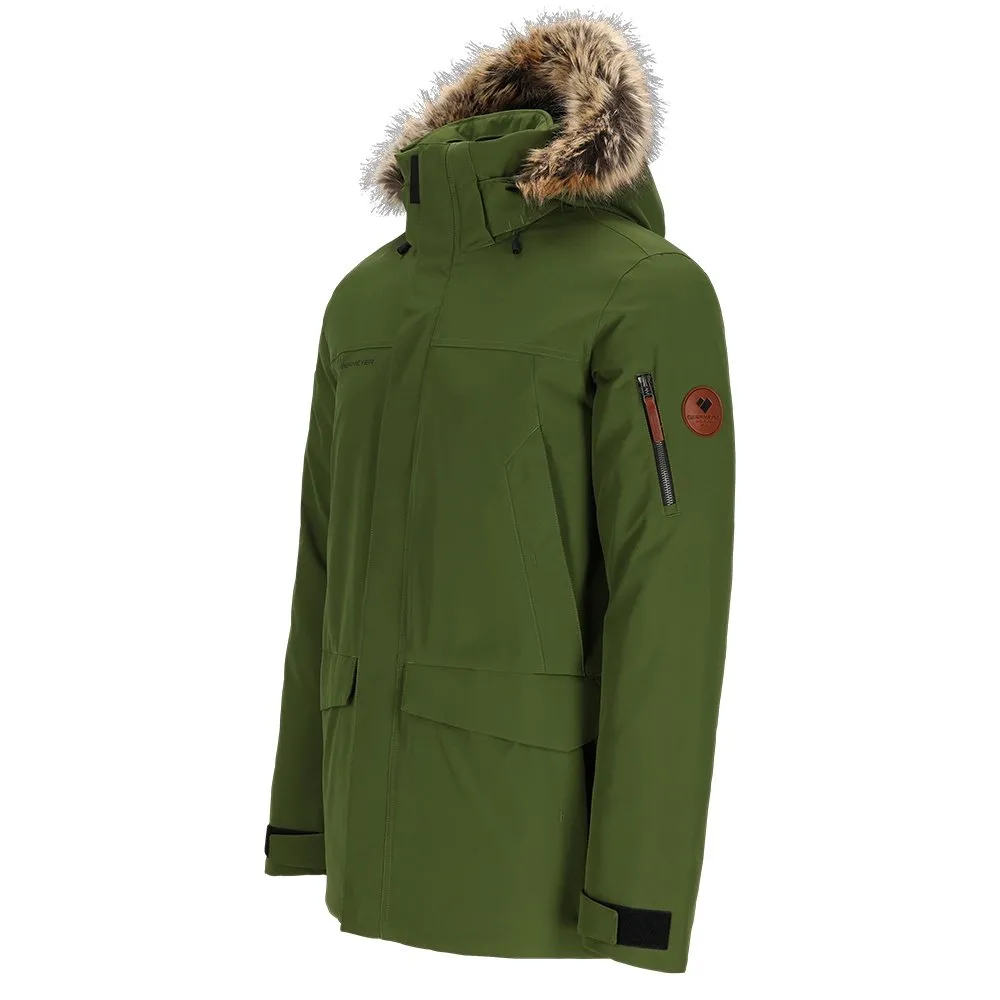 Obermeyer Ridgeline Insulated Ski Jacket with Faux Fur (Men's)