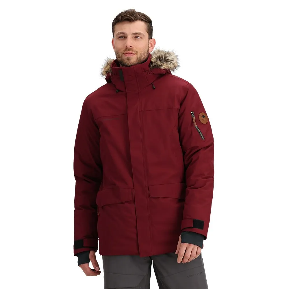 Obermeyer Ridgeline Insulated Ski Jacket with Faux Fur (Men's)