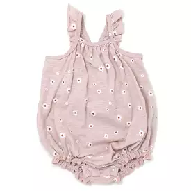 oh baby! Ruffle Strap Slub Bubble - Mini Daisies - Blush