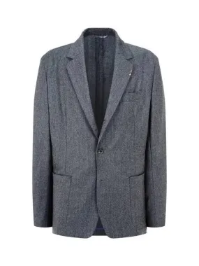 Overseas Station Season Big Chance 8 18 Cashmere Wool Single Jacket Charcoal 270667