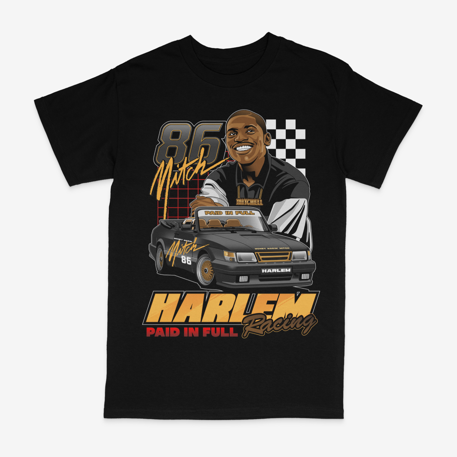 Paid in Full Mitch Black Racing  Tee