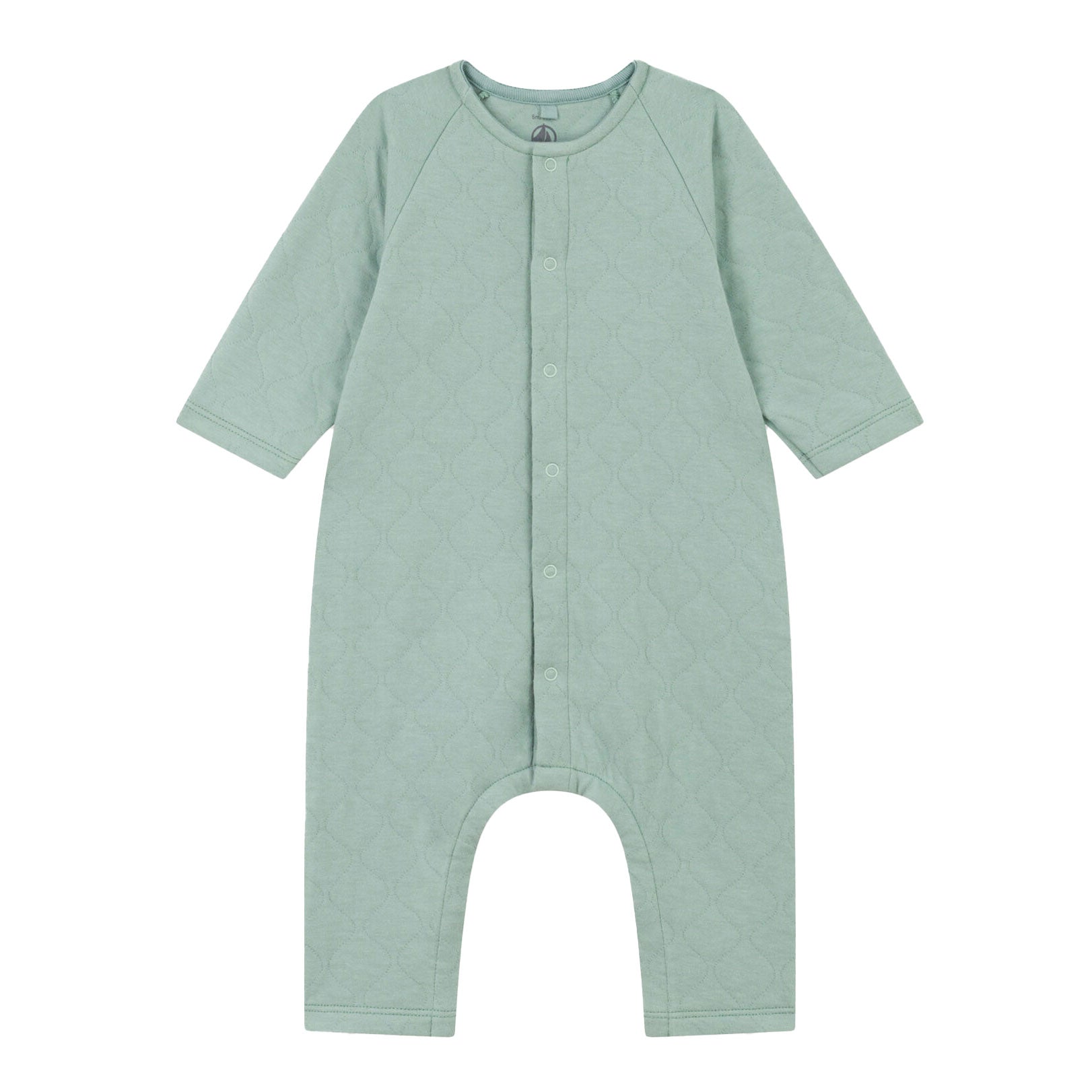 Petit Bateau Quilted Romper Jumpsuit - Green