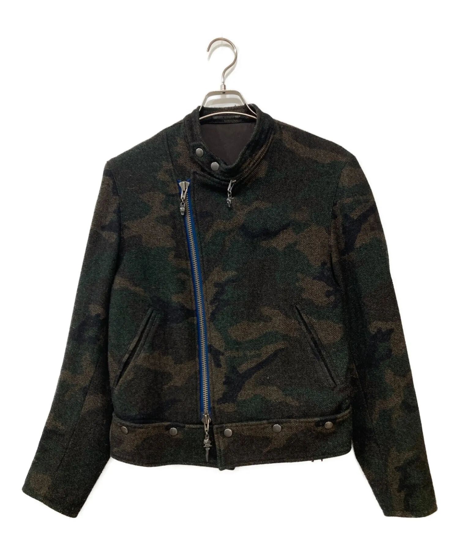 [Pre-owned] Yohji Yamamoto pour homme 14AW Camouflage Wool Riders Jacket HF-Y03-128