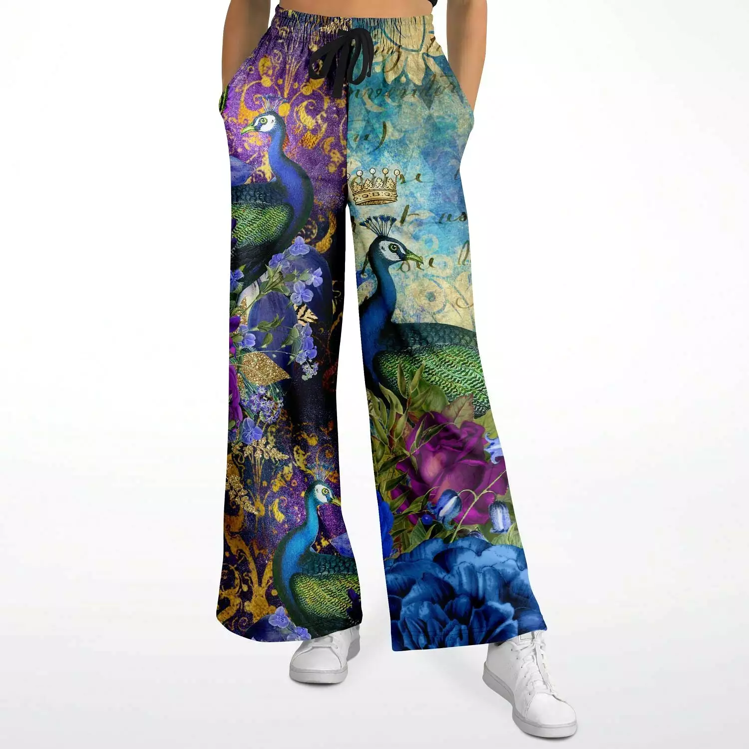 Purple Fusion Eco-Poly Stretchy Phat Bellbottoms