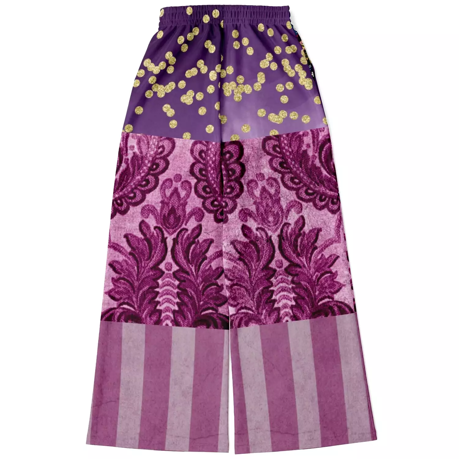 Purple Jamboree Eco-Poly Stretchy Phat Bellbottoms