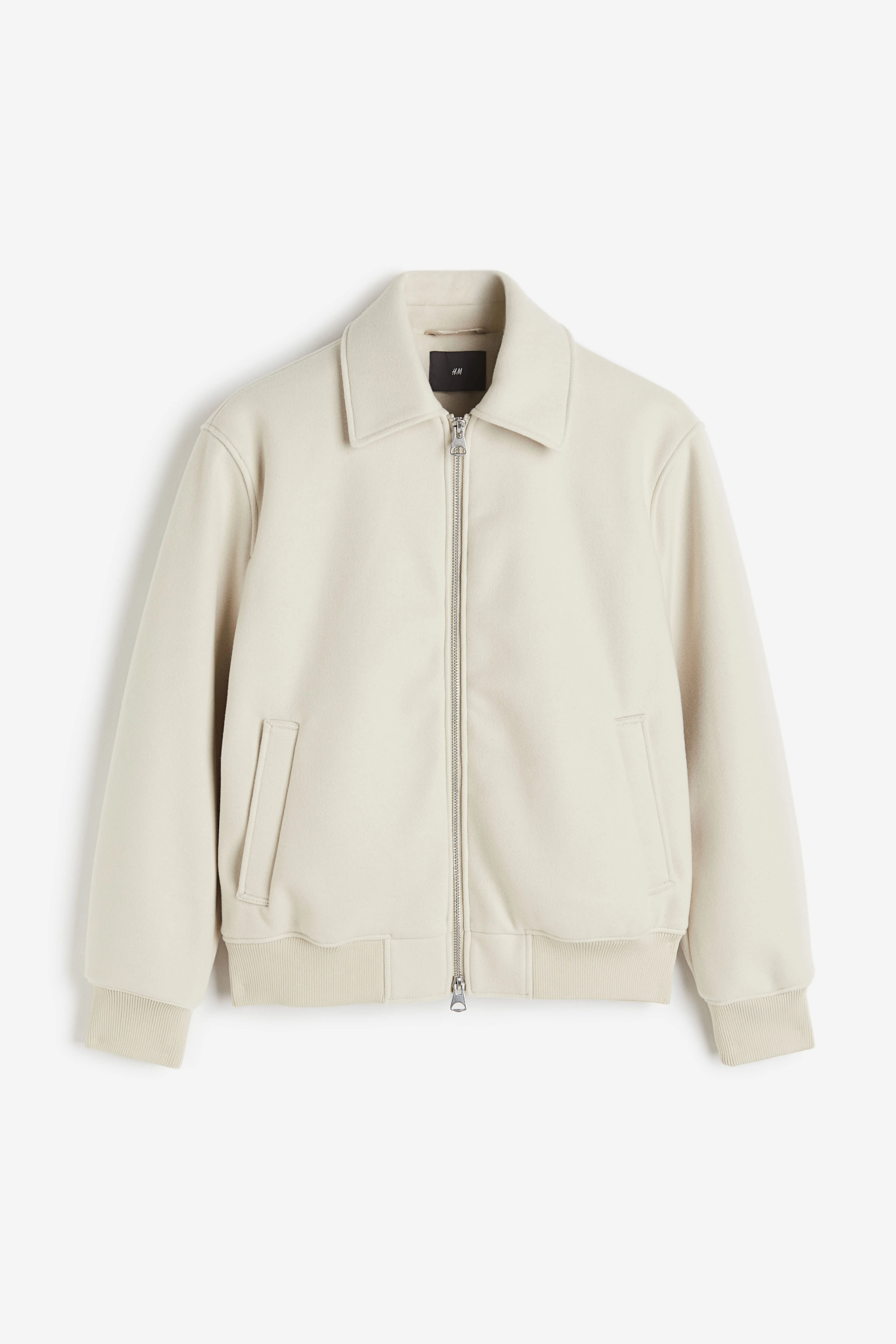 Regular Fit Wool-blend jacket - Long sleeve - Regular length - Light beige - Men | H&M GB