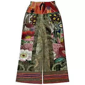 Remembering Woodstock Floral Eco-Poly Stretchy Phat Bellbottoms