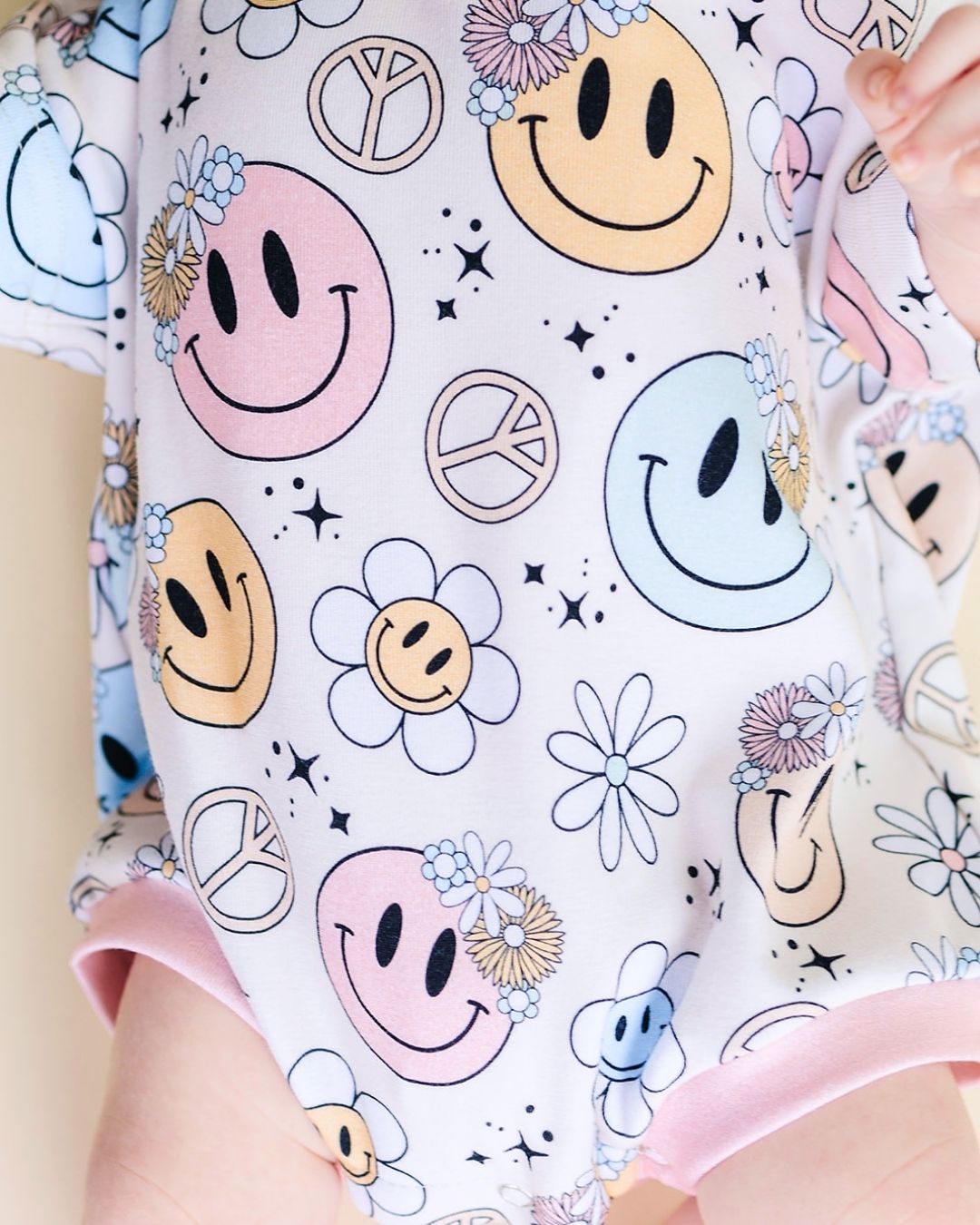 Short Sleeve Bubble Romper | Groovy Girl