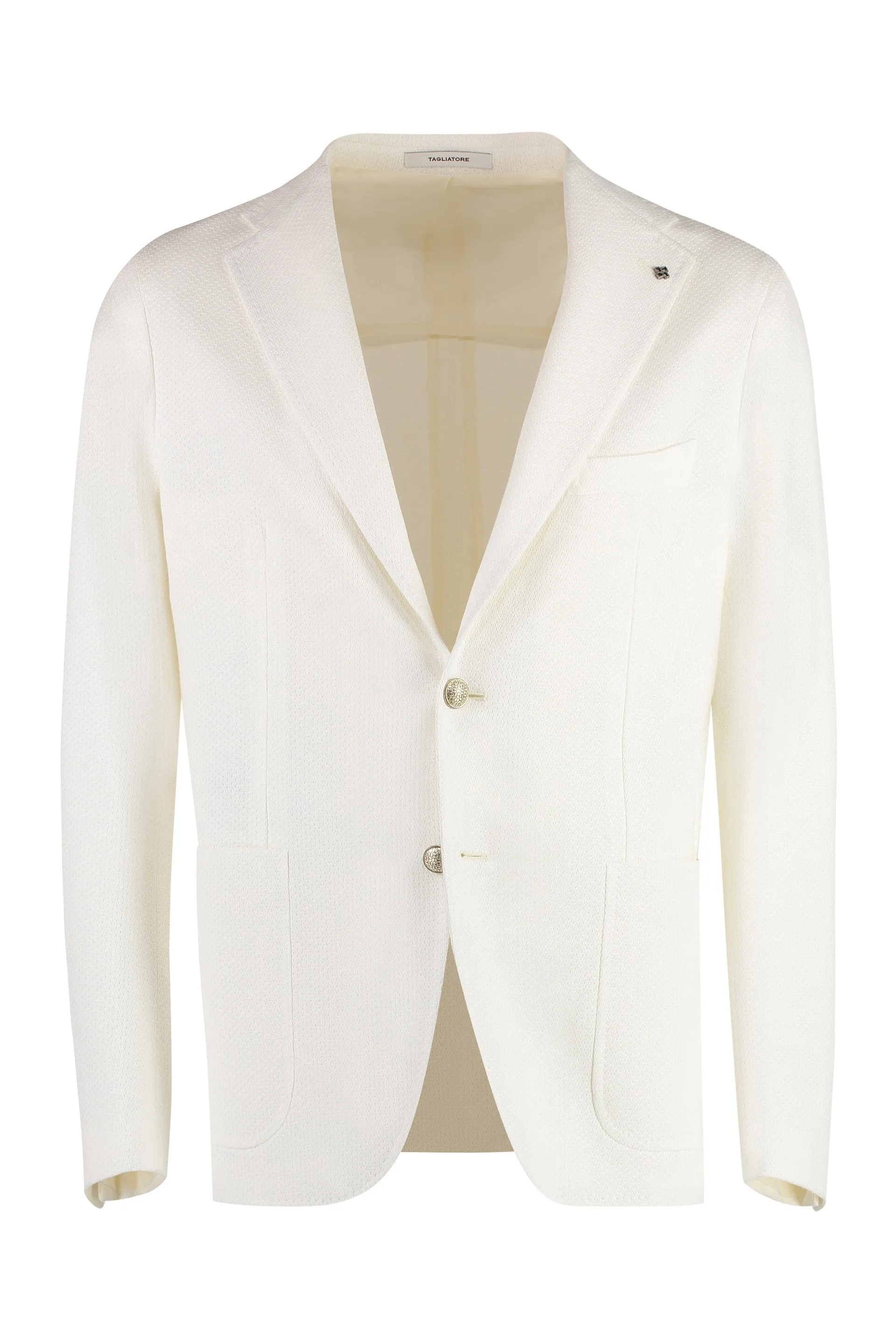 SINGLE-BREASTED COTTON BLAZER