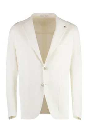 SINGLE-BREASTED COTTON BLAZER