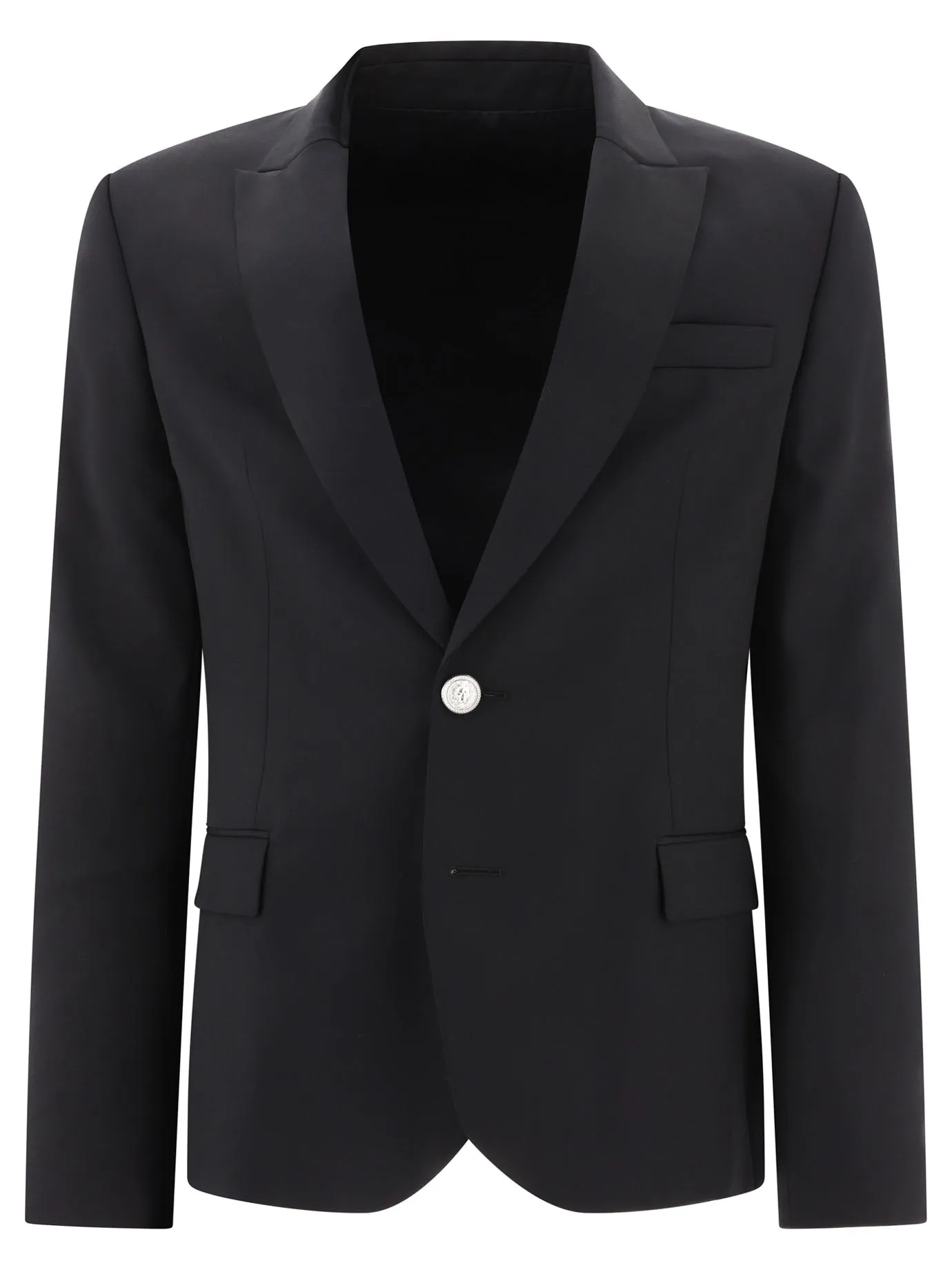 SINGLE-BREASTED WOOL BLAZER