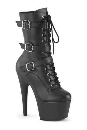 SS-ADORE-1043 Black Faux Leather Ankle Boot