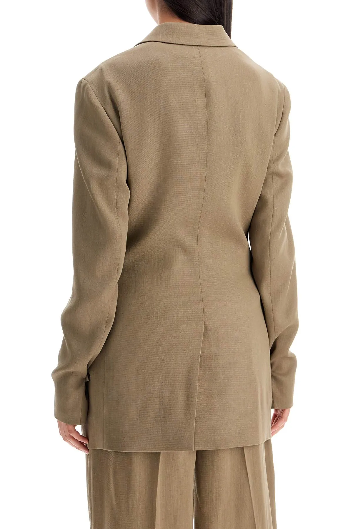 tailored wool blend jacket for men AH0273 MUD BEIGE